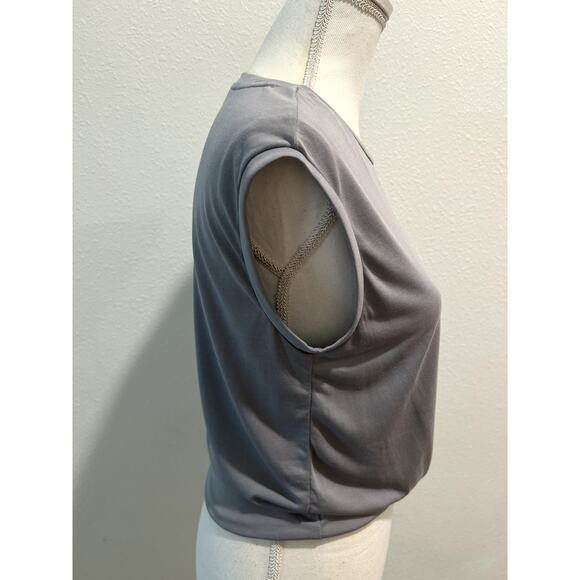 Hippie Rose Juniors Plain Grey Top Size Small Grey Rayon Polyester Casual Basic - Picture 4 of 7